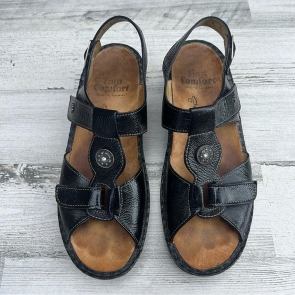 Finn Comfort Leather Gomera Upper Strap Sandals Size UK 5.5‎ / US 8
